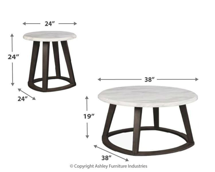 Ashley Living Room Luvoni Table (Set of 3) T414-13