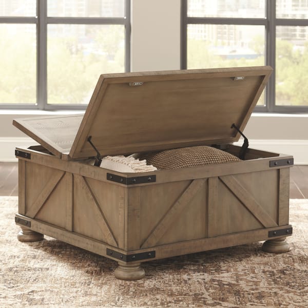 Ashley Living Room Aldwin Coffee Table With Storage T457-20