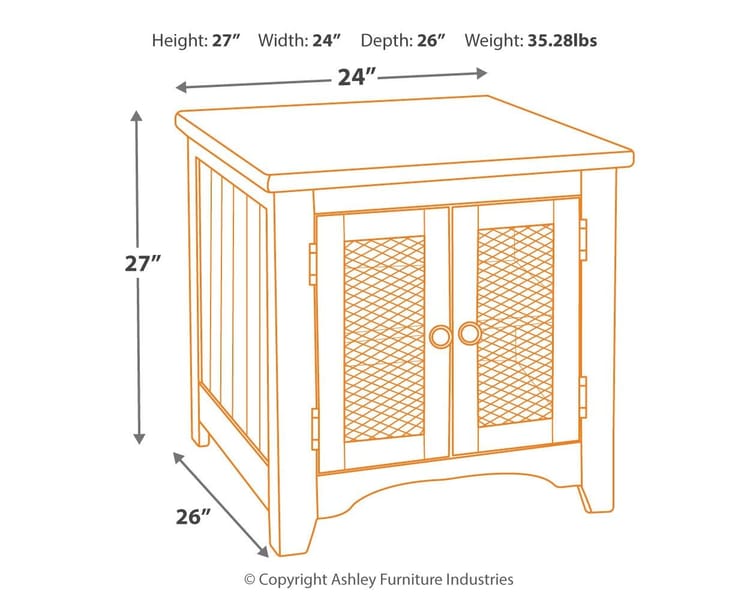 Ashley Living Room Wystfield End Table T459-3