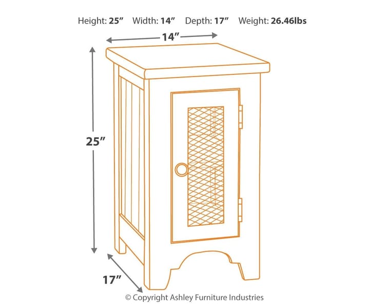 Ashley Living Room Wystfield Chairside End Table T459-7