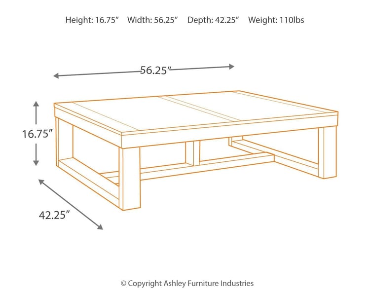 Ashley Living Room Watson Coffee Table T481-1