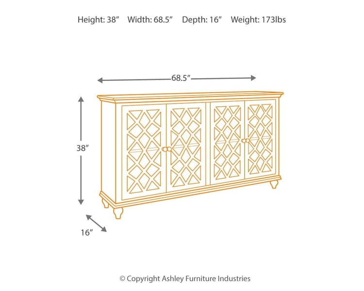 Ashley Living Room Mirimyn Accent Cabinet T505-762