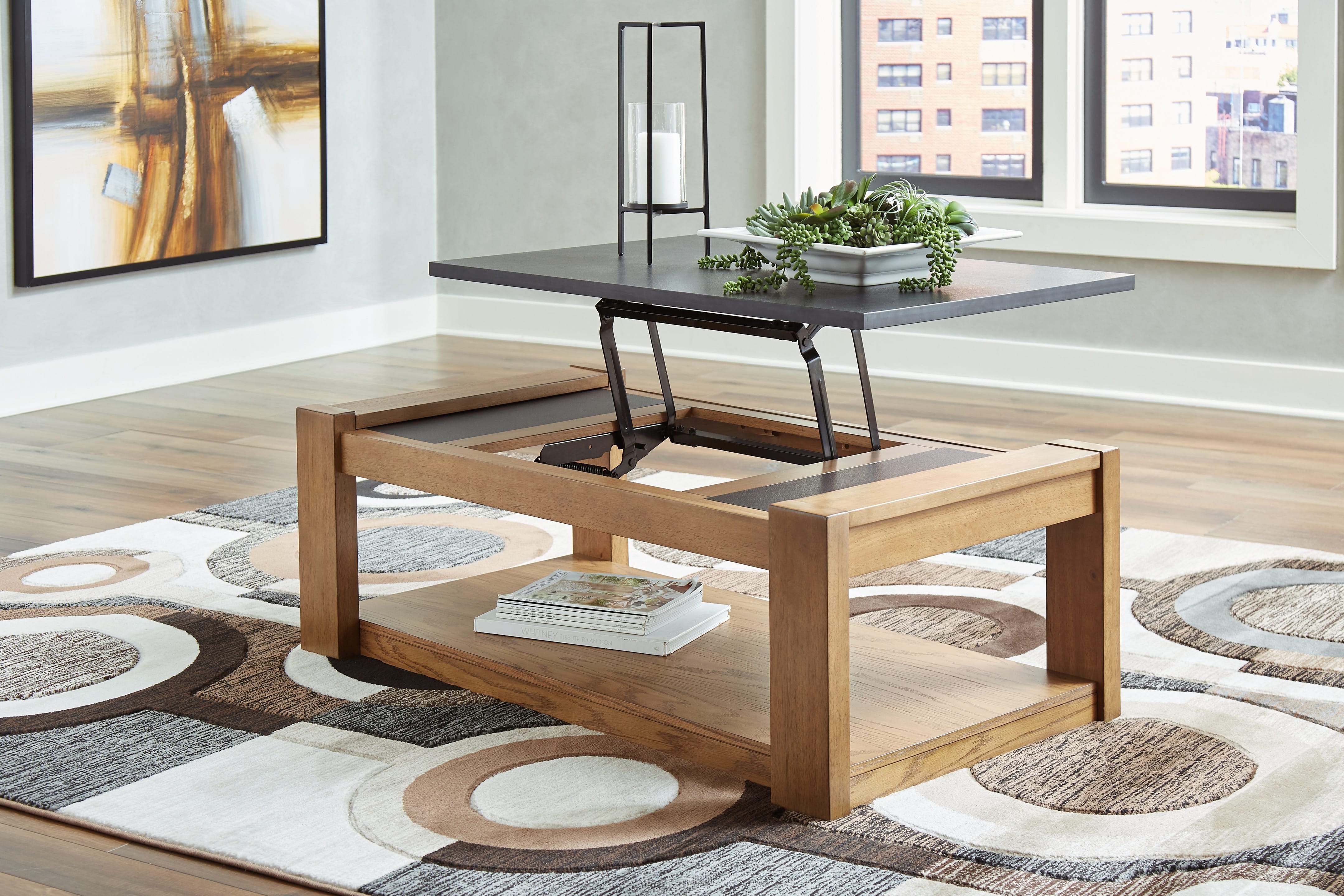 Living Room Coffee Tables Ashley Living Room Quentina Lift Top