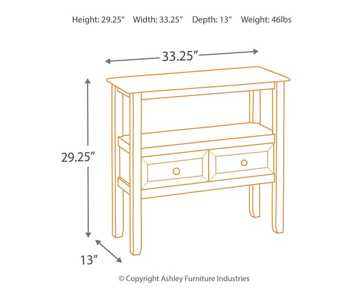 Ashley Living Room Abbonto Accent Table T800-124