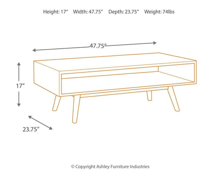 Living Room Coffee Tables Ashley Living Room Kisper Coffee Table T8021