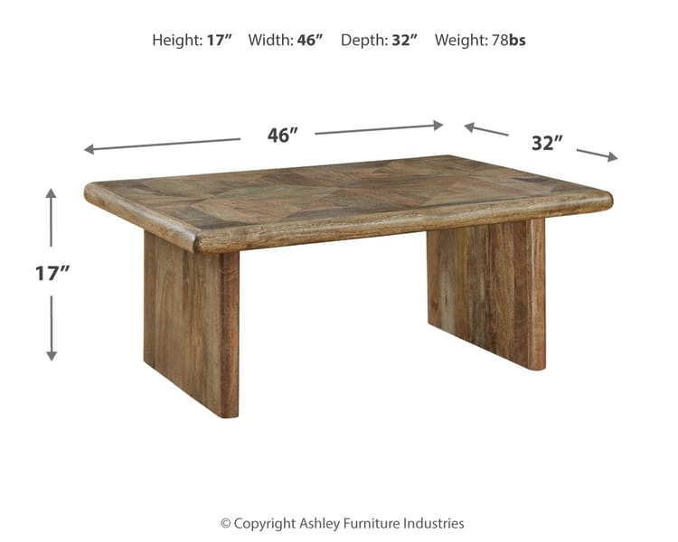 Ashley Living Room Lawland Coffee Table T822-1