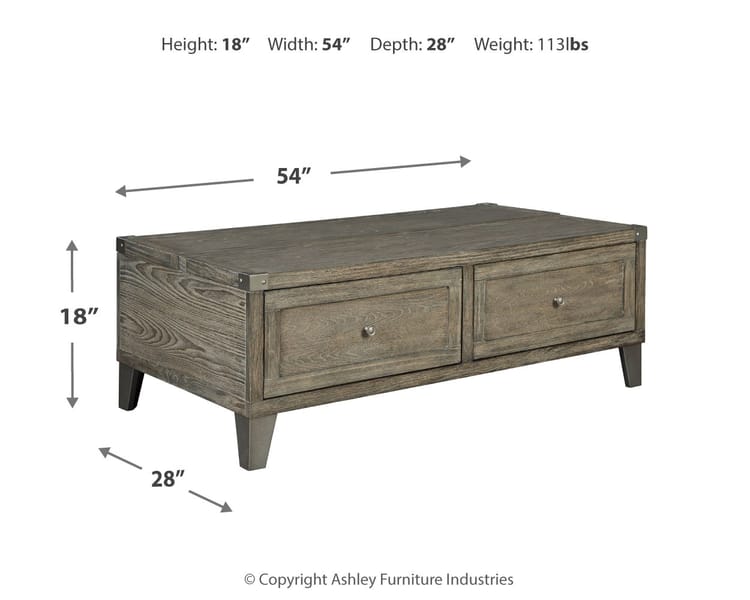 Ashley Living Room Chazney Coffee Table with Lift Top T904-9