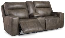 Ashley Living Room Game Plan Power Reclining Loveseat U1520518