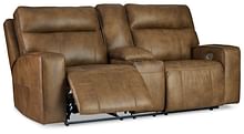 Ashley Living Room Game Plan Power Reclining Loveseat U1520618
