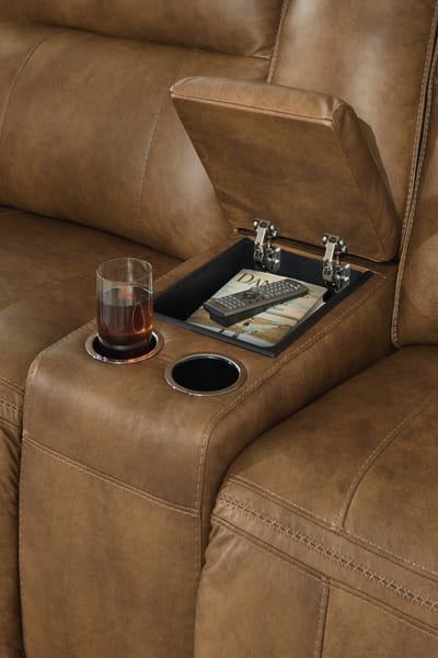 Ashley Living Room Game Plan Power Reclining Loveseat U1520618