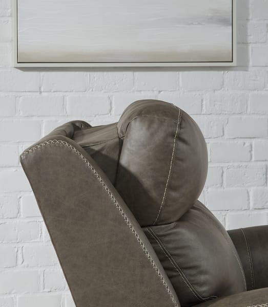 Ashley Living Room Roman Power Reclining Loveseat with Console U2540218