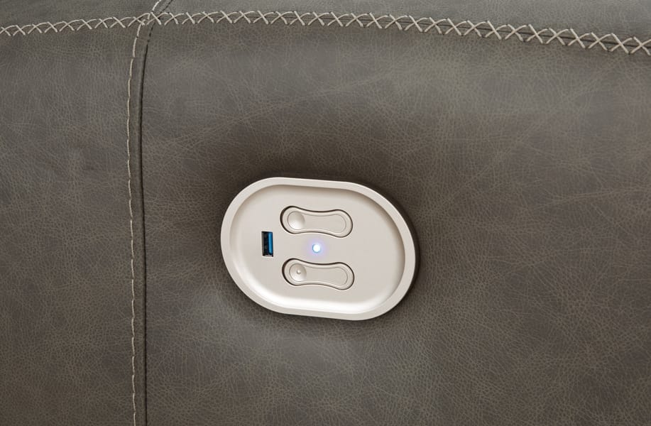 Ashley Living Room Roman Power Reclining Loveseat with Console U2540218