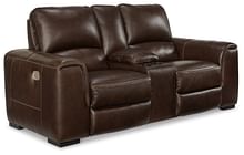 Ashley Living Room Alessandro Power Reclining Loveseat with Console U2550218