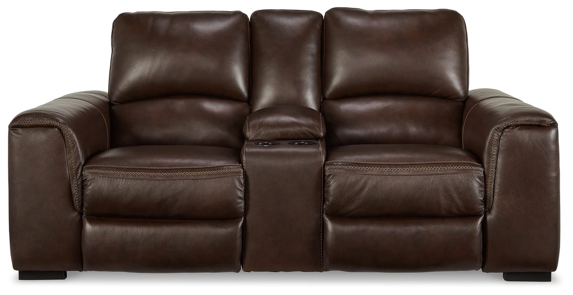 Ashley Living Room Alessandro Power Reclining Loveseat with Console U2550218