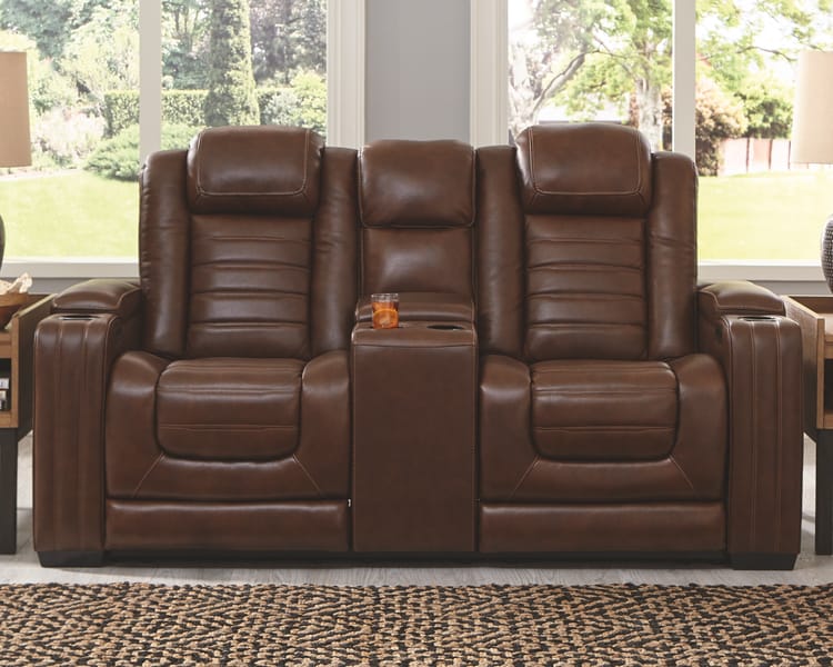 Ashley Living Room Backtrack Power Reclining Loveseat with Console U2800418