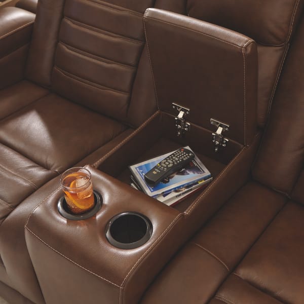 Ashley Living Room Backtrack Power Reclining Loveseat with Console U2800418
