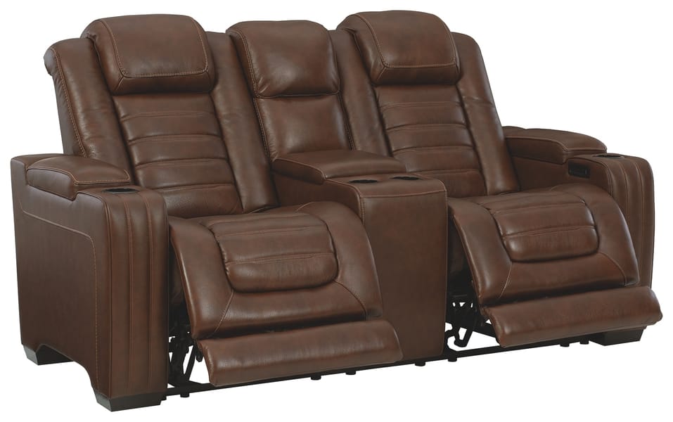Ashley Living Room Backtrack Power Reclining Loveseat with Console U2800418
