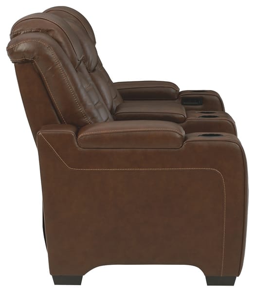 Ashley Living Room Backtrack Power Reclining Loveseat with Console U2800418