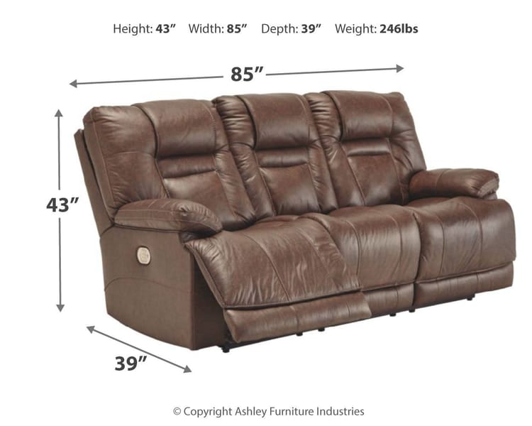 Ashley Living Room Wurstrow Power Reclining Sofa U5460315