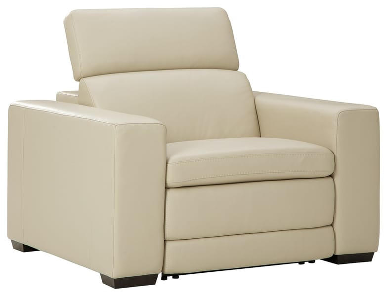 Tucson Power Recliner in Beige Leather