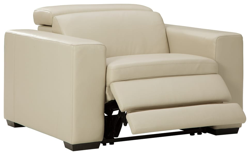 Tucson Power Recliner in Beige Leather
