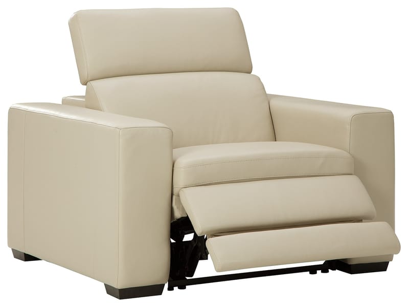 Tucson Power Recliner in Beige Leather