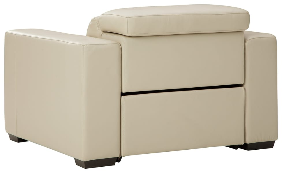 Tucson Power Recliner in Beige Leather