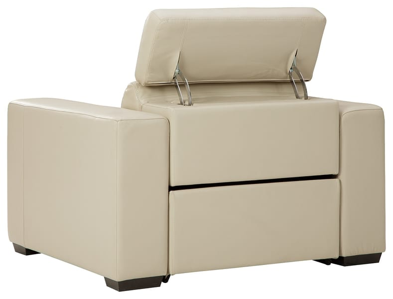 Tucson Power Recliner in Beige Leather