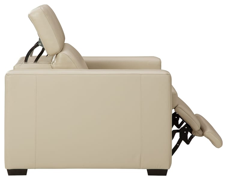 Tucson Power Recliner in Beige Leather