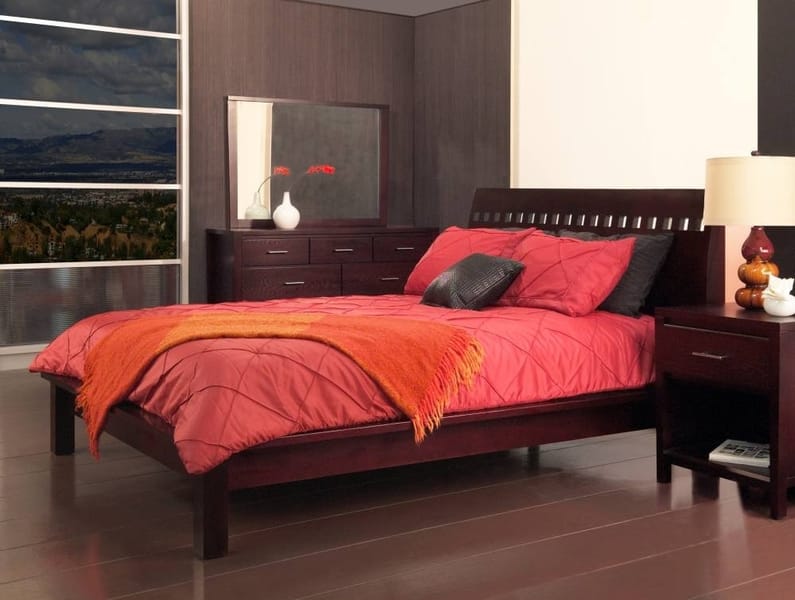 Modus Bedroom Veneto Wood Platform Bed In Espresso VE23F7