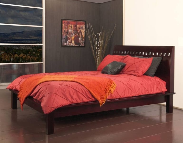 Modus Bedroom Veneto Wood Platform Bed In Espresso VE23F7