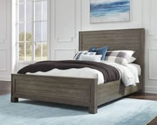 Modus Bedroom William Solid Wood Panel Bed In Dusty Dawn FYBVA5