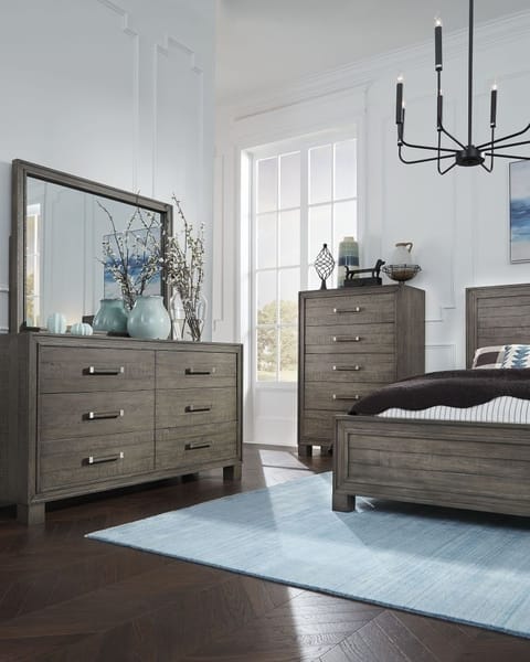Modus Bedroom William Solid Wood Panel Bed In Dusty Dawn FYBVA5