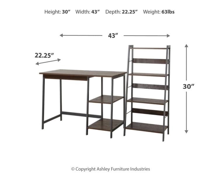 Ashley Home Office Soho Home Office Desk with Shelf Z1710162
