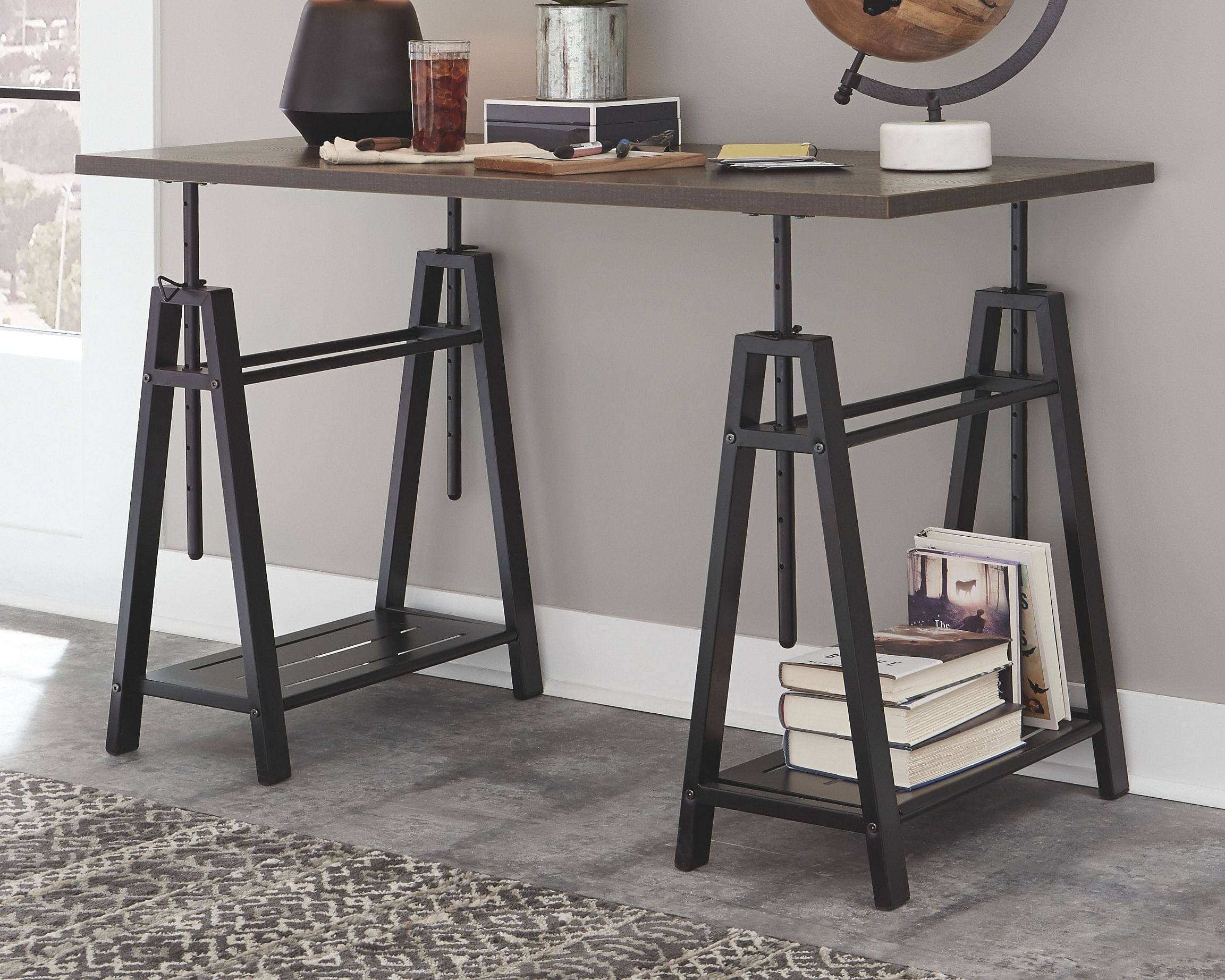 Office Desks & Hutches Ashley Home Office Irene Adjustable Office Desks & Hutches Ashley Home Office Irene Adjustable
