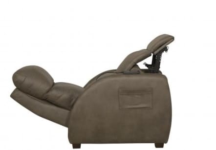 Catnapper Furniture Living Room Power Headrest Power LayFlat Recl with Heat/Massage/Lumbar/Zero Gravity 7641067-Taupe